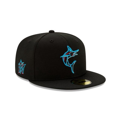 Miami Marlins Gorra | New Era MLB 2021 Spring Training 59fifty Fitted Cap Mexico - Negros